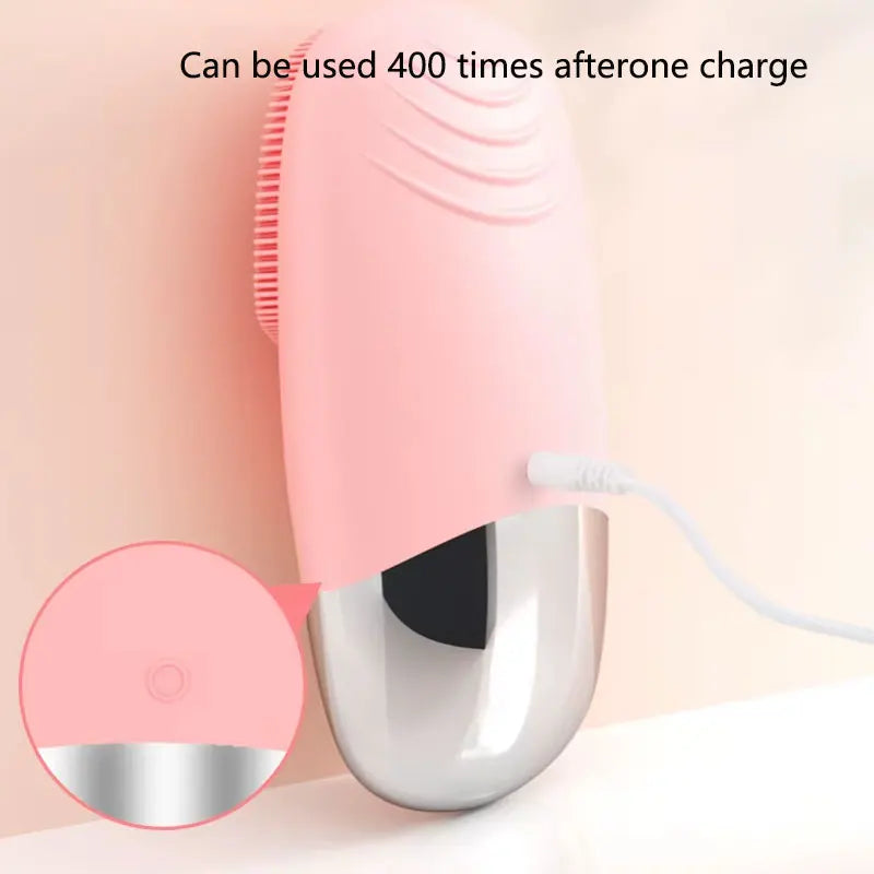 Sonic Silicone Facial Cleansing Brush | Rechargeable, IPX7 Facial Cleansing Brush QXL