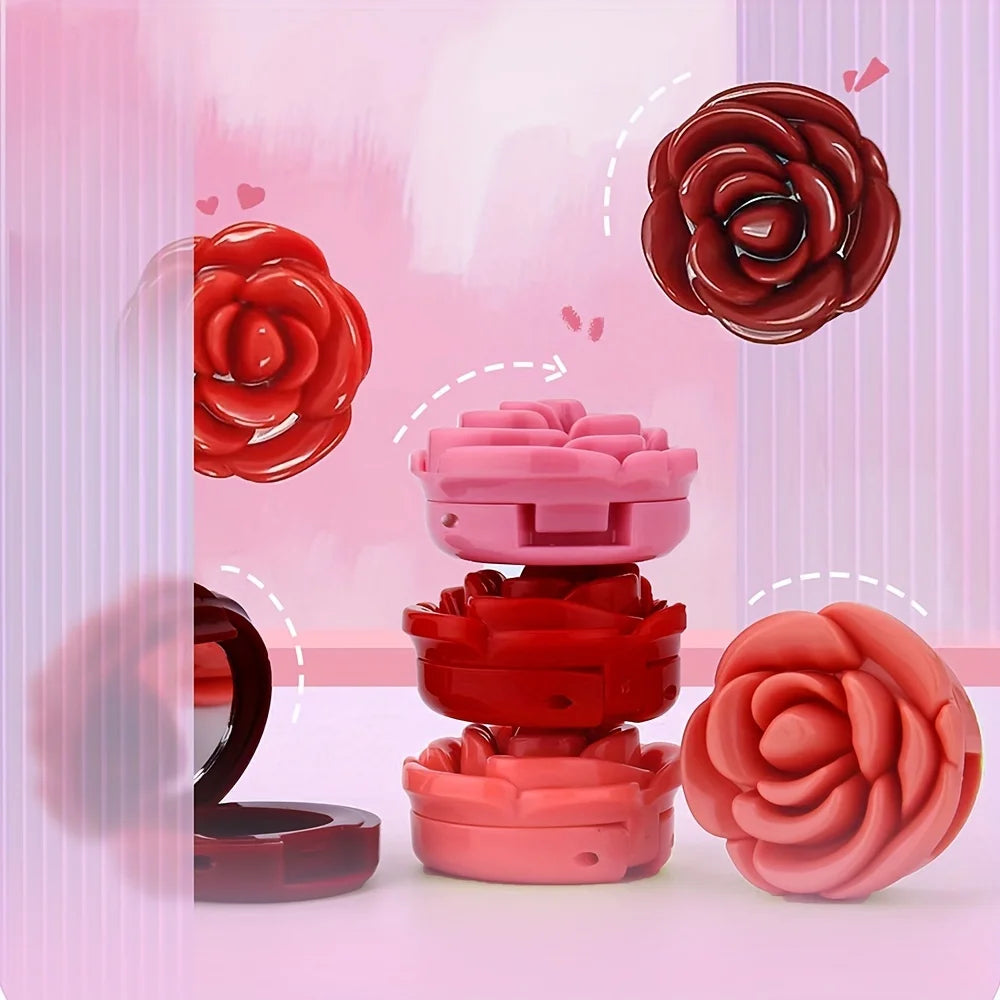 Rose-Shaped Matte Lipstick | Velvet Mousse Lip Clay 4 Shades Matte Lipstick QXL