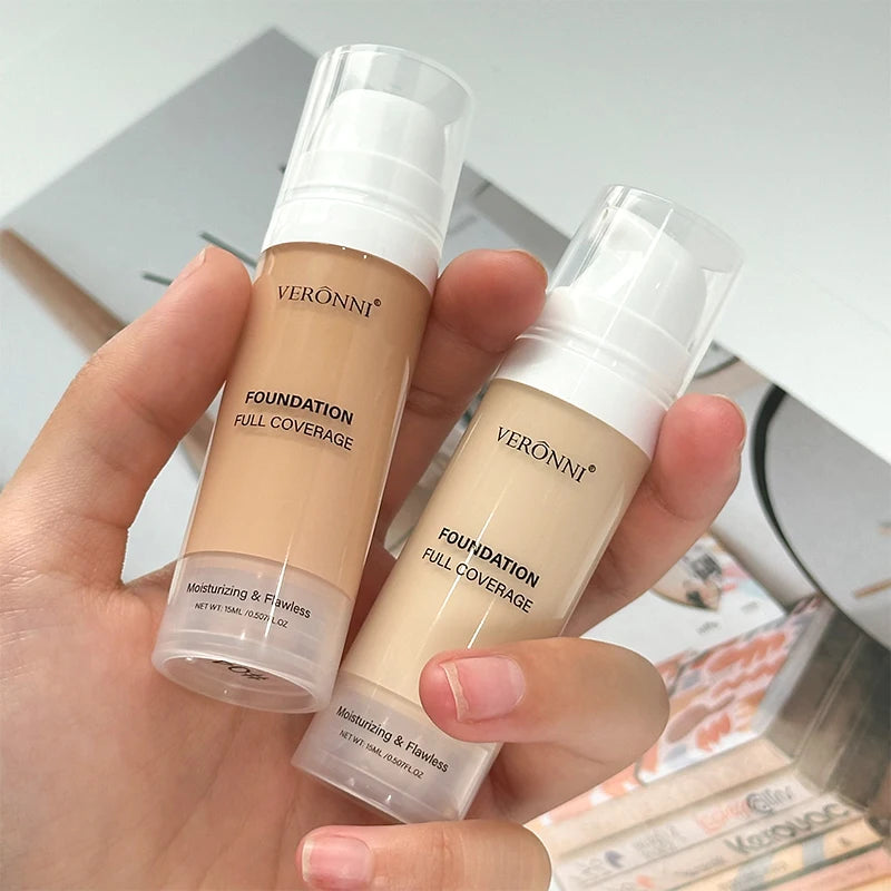 15ml Full Coverage Liquid Foundation – Waterproof Matte Liquid Foundation QXL