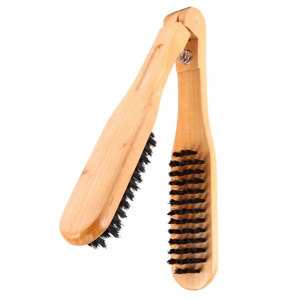 Wooden Double-Sided Anti-Static Hair Straightening Brush Comb Hair Brush Comb QXL