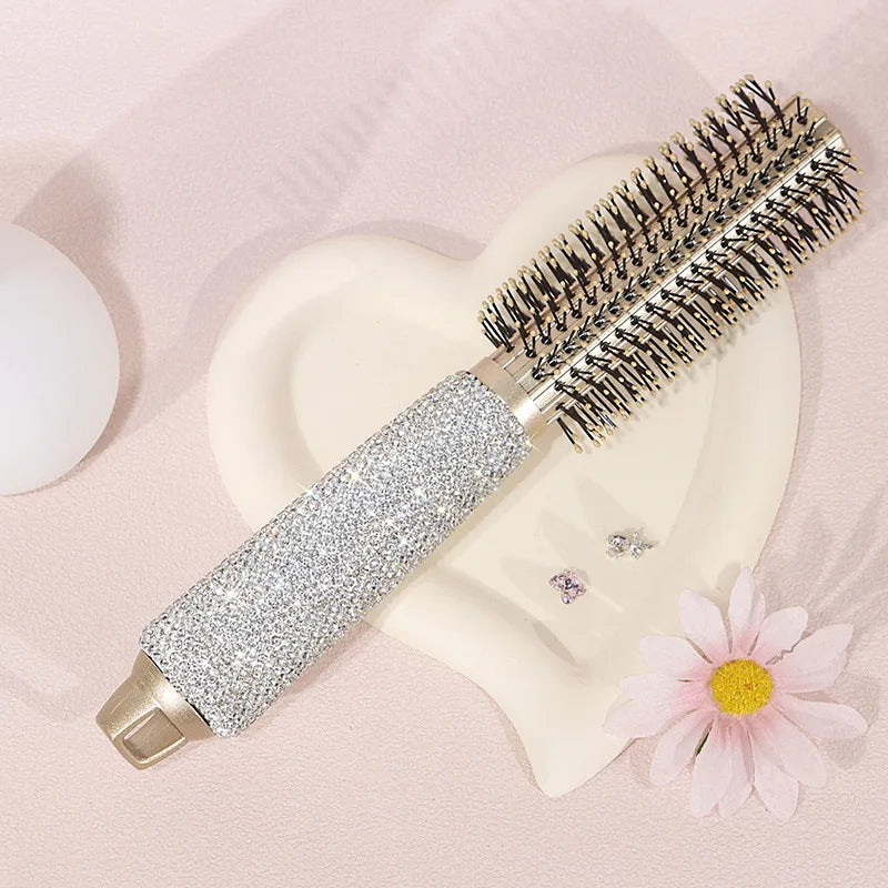 Diamond Anti-Static Air Cushion Rolling Comb | Curly Hair Air Cushion Comb QXL