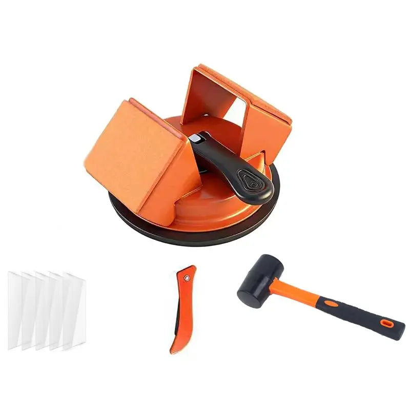 Floor Gap Fixer Kit | Suction Cup & 45° Iron Striker Tool Floor Repair Tool QXL