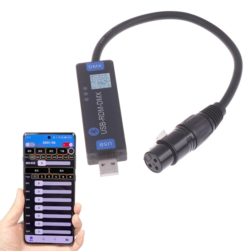 Bluetooth DMX Controller USB Android App | Stage Light Dialer DMX Lighting Controller QXL