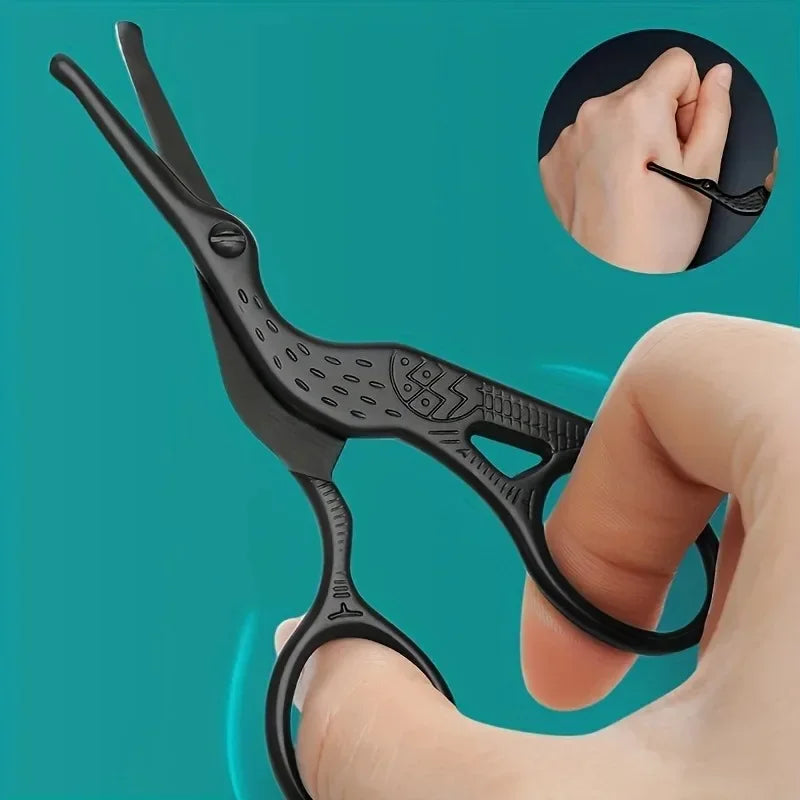 Round-Tip Stainless Steel Nose, Ear & Eyebrow Scissors Grooming Scissors QXL