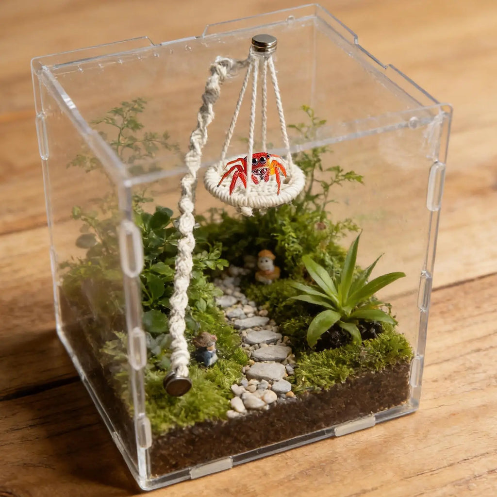 Spider & Gecko Hammock Bridge | Terrarium Climbing Habitat Terrarium Habitat Decor QXL