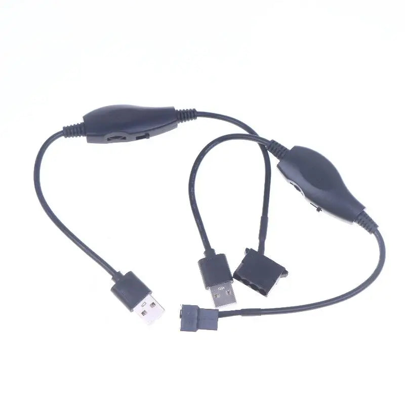 USB to 4-Pin PWM Fan Adapter Cable | 5V to 12V Boost Converter Fan Power Adapter Cable QXL