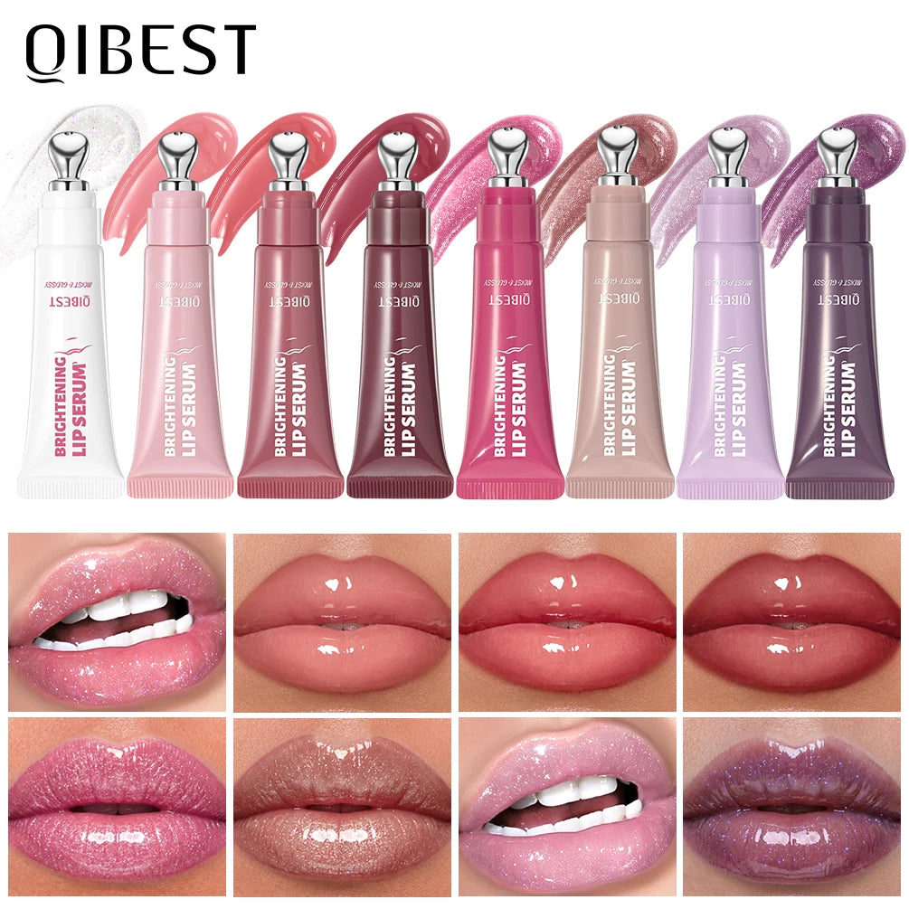 QIBEST Crystal Lip Gloss | Shimmer, Moisture & Long-Lasting Tint Shimmer Lip Gloss QXL
