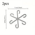 4-Pack Adjustable Transparent Plant Support Clips for Stems Plant Support Clips QXL 2pcs