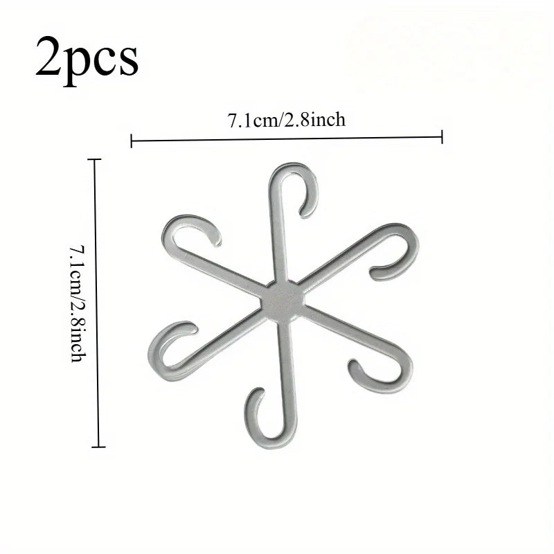 4-Pack Adjustable Transparent Plant Support Clips for Stems Plant Support Clips QXL 2pcs