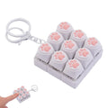 Mini Keyboard Fidget Clicker Toy | Paw Print Keycap Gadget Fidget Clicker Toy QXL H