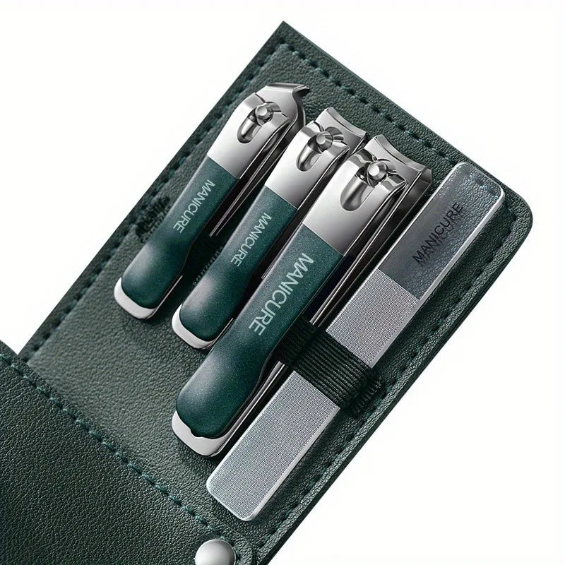 4-Piece Stainless Steel Nail Clipper Set | Manicure & Pedicure Nail Clipper Set QXL