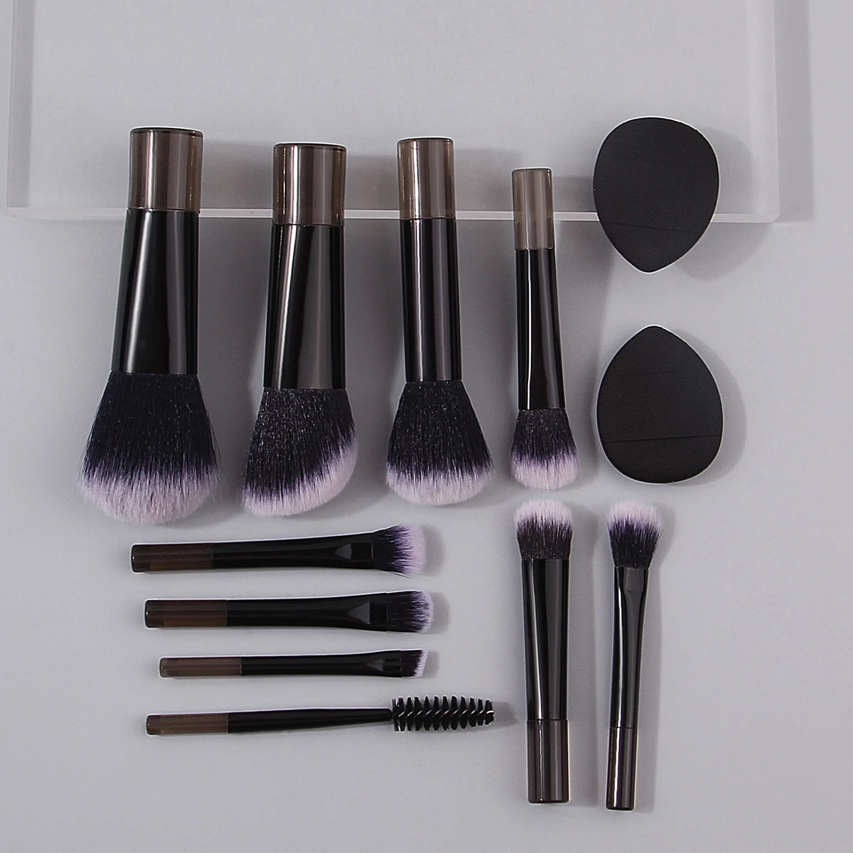 12-Piece Mini Travel Makeup Brush Set – Eyeshadow & Puff Kit Travel Makeup Brush Set QXL