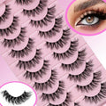 Korean Manga False Lashes 10 Pairs | Natural Brown Cluster Kit False Lash Kit QXL Starlight