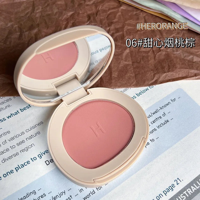 Monochrome Honey Powder Blush | High Gloss Natural Brightening Powder Blush QXL
