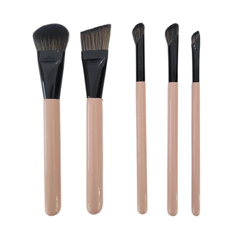 5-Piece Makeup Brush Set | Blush, Foundation & Eyeliner Makeup Brush Set QXL