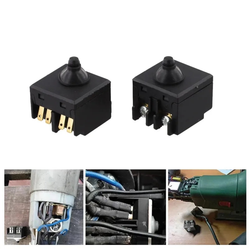 2-Pack Angle Grinder Push Button Switch | 100mm Power Tool Grinder Switch Part QXL