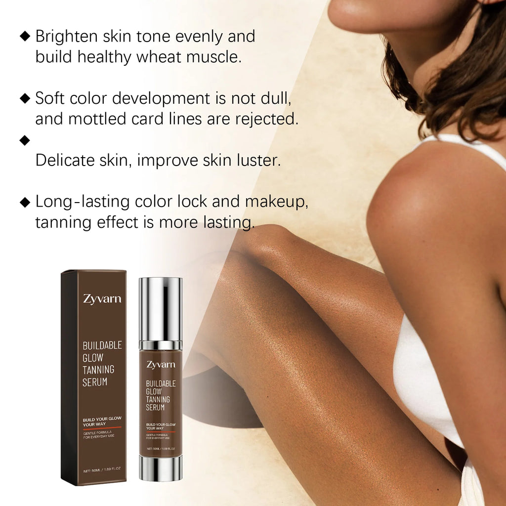 Hoygi Self Tanning Serum | Buildable Bronze Glow 50ml Self Tanning Serum QXL