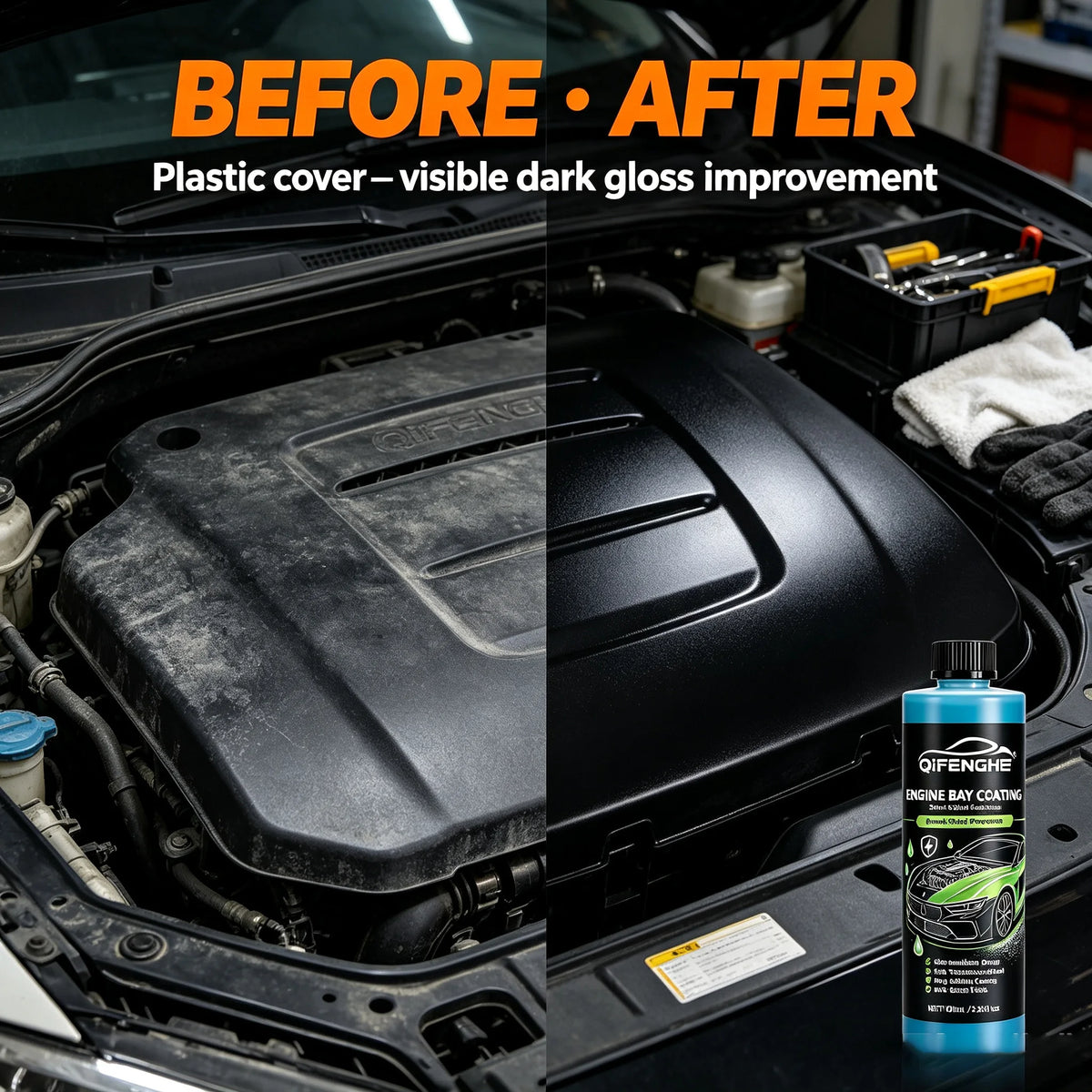 QIFENGHE 100ml Engine Bay Coating | High-Temp Gloss Shield Engine Bay Coating QXL