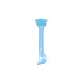 Double-Head Silicone Face Mask Brush & Skincare Spatula Face Mask Brush QXL Blue