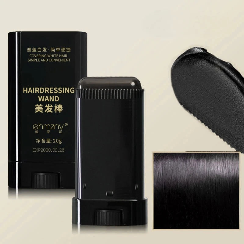 2-in-1 Hair Root Touch-Up Stick with Comb | Temporary Gray Cover Hair Color Touch-Up Stick QXL