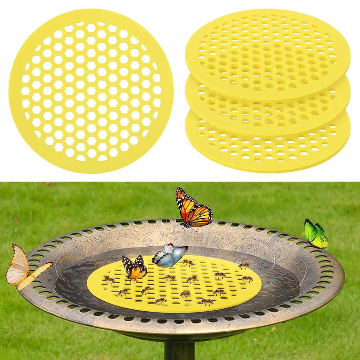 Floating Bee Watering Station | Honeycomb EVA Garden Feeder Bee Watering Station QXL