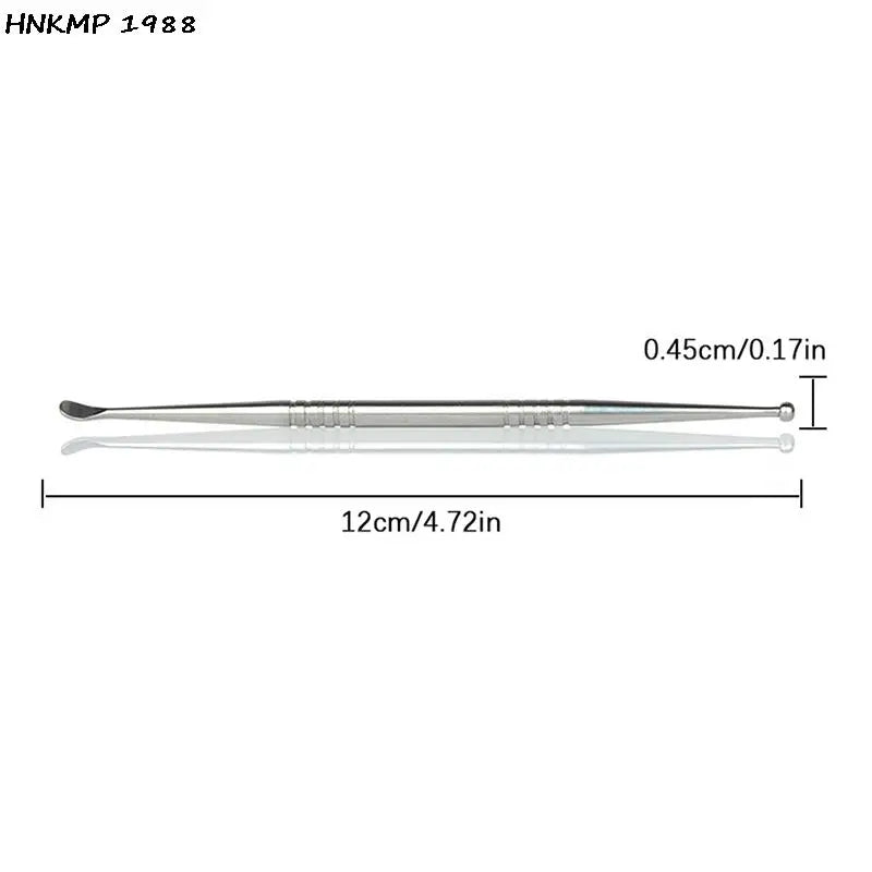 2-in-1 Steel Ear Pick & Auricular Acupressure Probe Tool Ear Care Tool QXL
