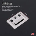 100-Pack Metal WPC Wall Panel Clips | Fluted Cladding Fasteners Wall Panel Clips QXL A5