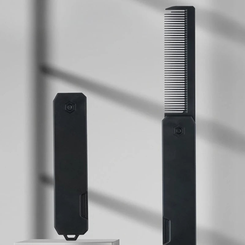 Folding Pocket Comb – Wide & Fine Tooth Hair & Beard Styling Folding Pocket Comb QXL