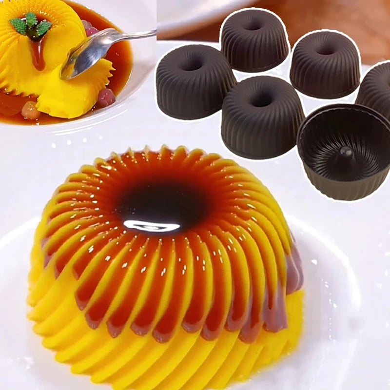 Silicone Baking Mold – Pudding, Cupcake, Muffin & Donut Silicone Baking Mold QXL