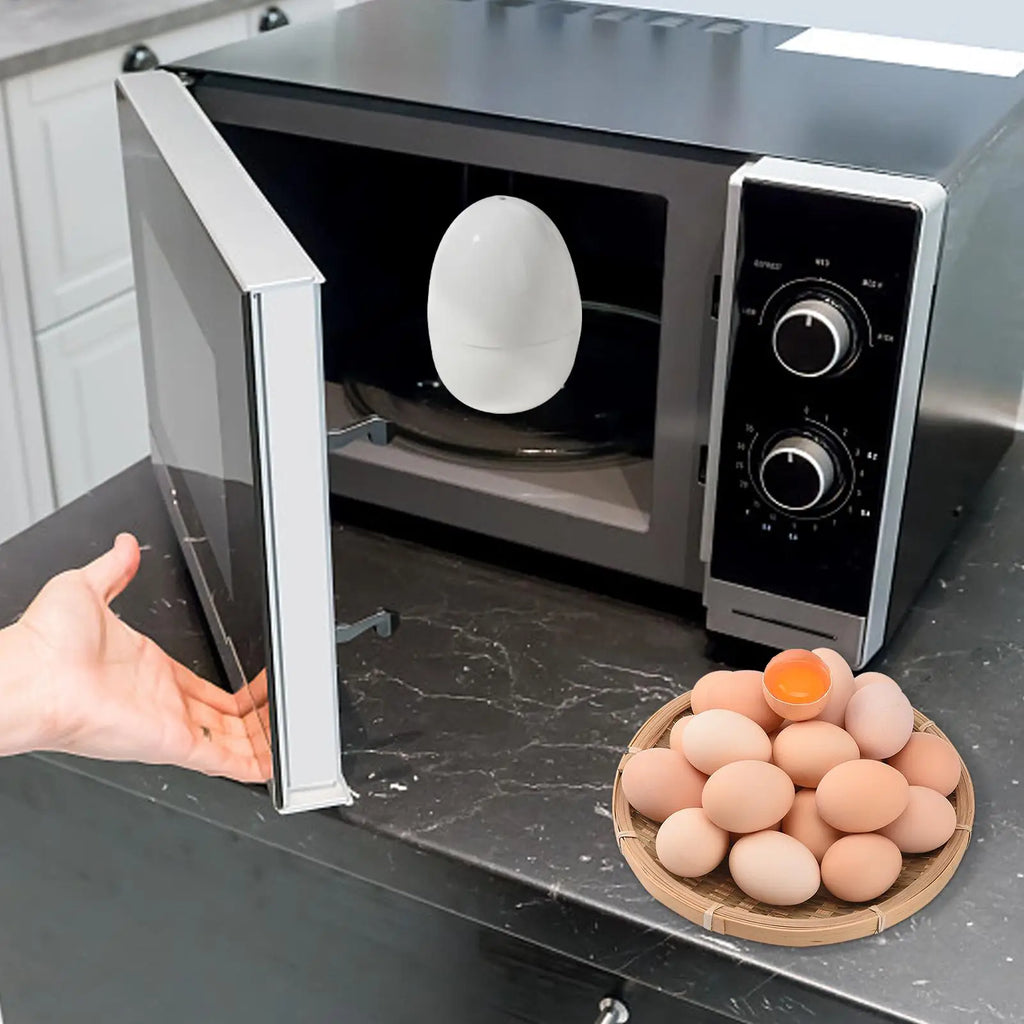 Microwave Egg Steamer – Hard & Soft Boiled Egg Cooker Microwave Egg Cooker QXL