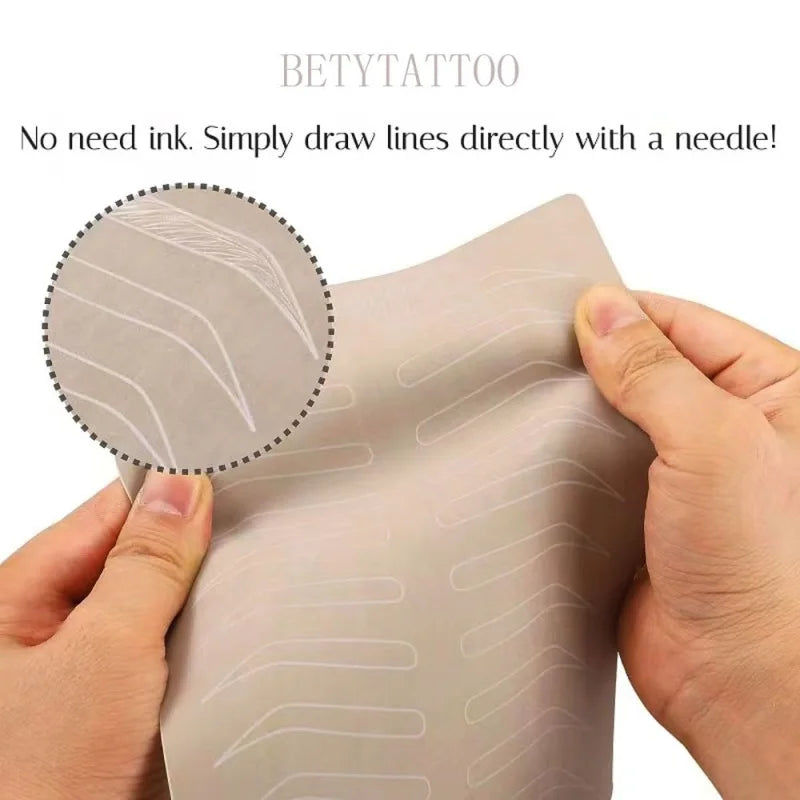 Silicone Tattoo Practice Skin | Double-Sided Microblading Training Tattoo Practice Skin QXL