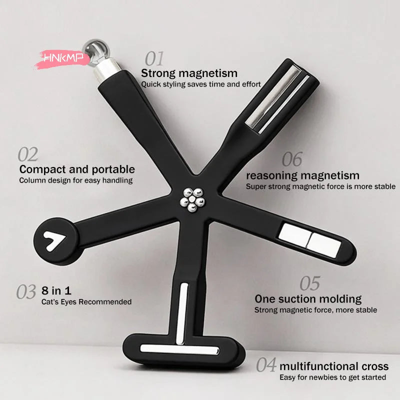 8-in-1 Cat Eye Nail Art Magnet Pen | Gel Polish Design Tool Nail Art Magnet QXL