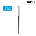 10-Pack Glass & Jade Drill Bits 0.8–2.5mm | 2.35mm Shank Glass Drill Bits QXL A7