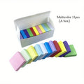 11-Pack Colored Mini Square Sticky Notes | Self-Adhesive Memo Sticky Note Pads QXL Multicolor 11pcs