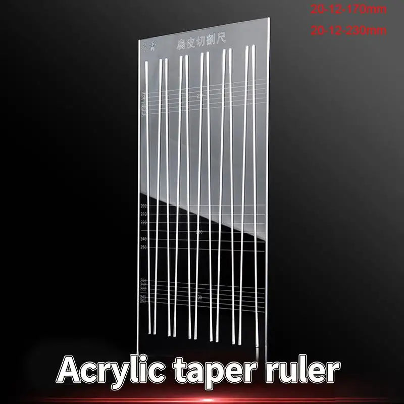 Acrylic Slingshot Band Cutting Ruler Template | DIY Latex Tool Cutting Ruler Template QXL