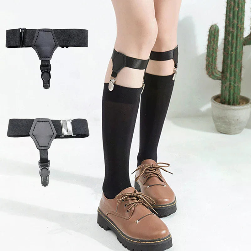 Adjustable Sock Garter Belt | Metal Clip Stocking Suspender Sock Garter Belt QXL