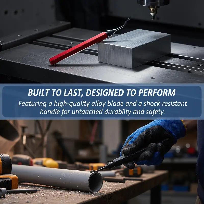 RB1000 Deburring Tool Kit | Handle + 10 Rotary HSS Blades Deburring Tool Kit QXL