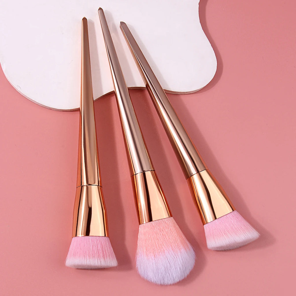 KOSSHOW Blush Brush | Rose Gold Handle, Contour & Blending Makeup Blush Brush QXL