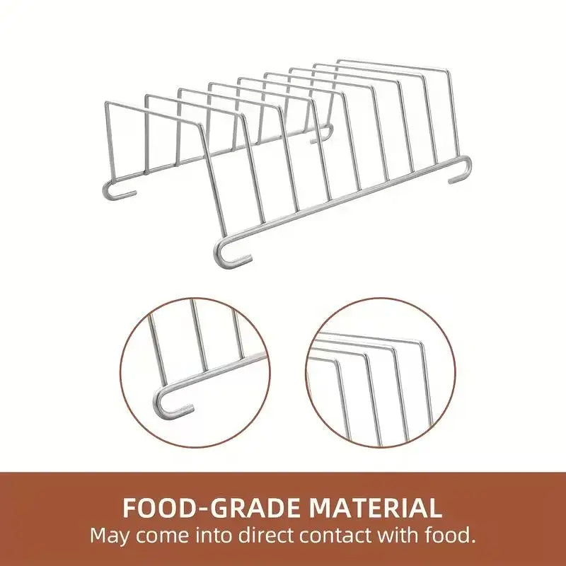 Stainless Steel Toast Rack | Multi-Slot Bread Cooling Stand Toast Rack QXL