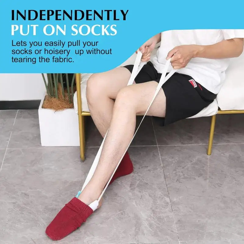 Sock Aid Tool | Easy On & Off Sock Threader – No Bending Sock Dressing Aid QXL