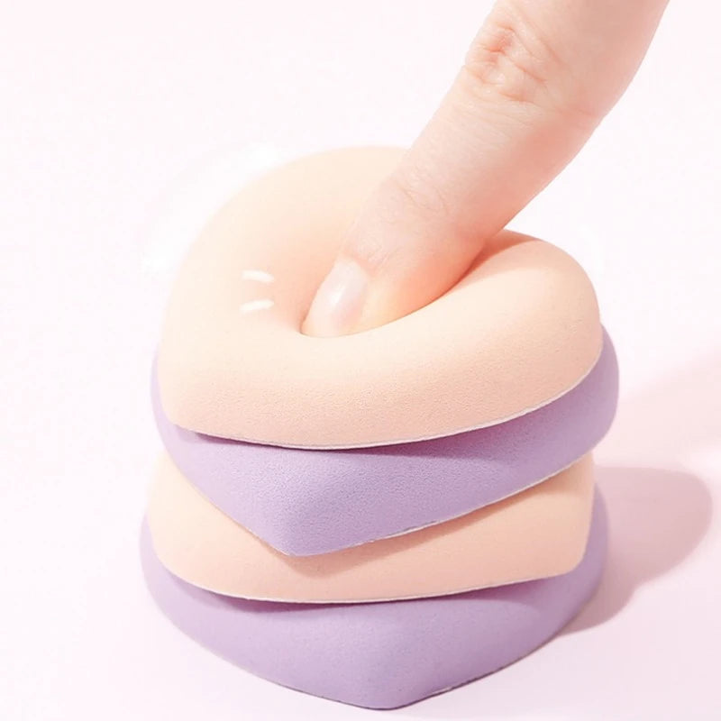 Heart-Shaped Makeup Sponge Powder Puff | Foundation & Concealer Makeup Sponge Puff QXL