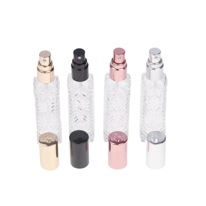 12ml Glass Perfume Spray Bottle | Aluminum Mist Sprayer Travel Perfume Atomizer QXL