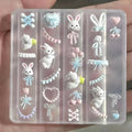 3D Silicone Nail Art Mold – Lace Bowknot & Bunny DIY Design Nail Art Mold QXL Default Title