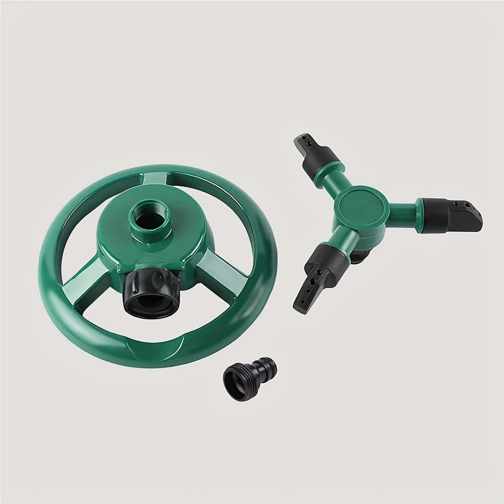 360° Rotating 3-Arm Disc Lawn Sprinkler | Large Area Garden Garden Sprinkler QXL