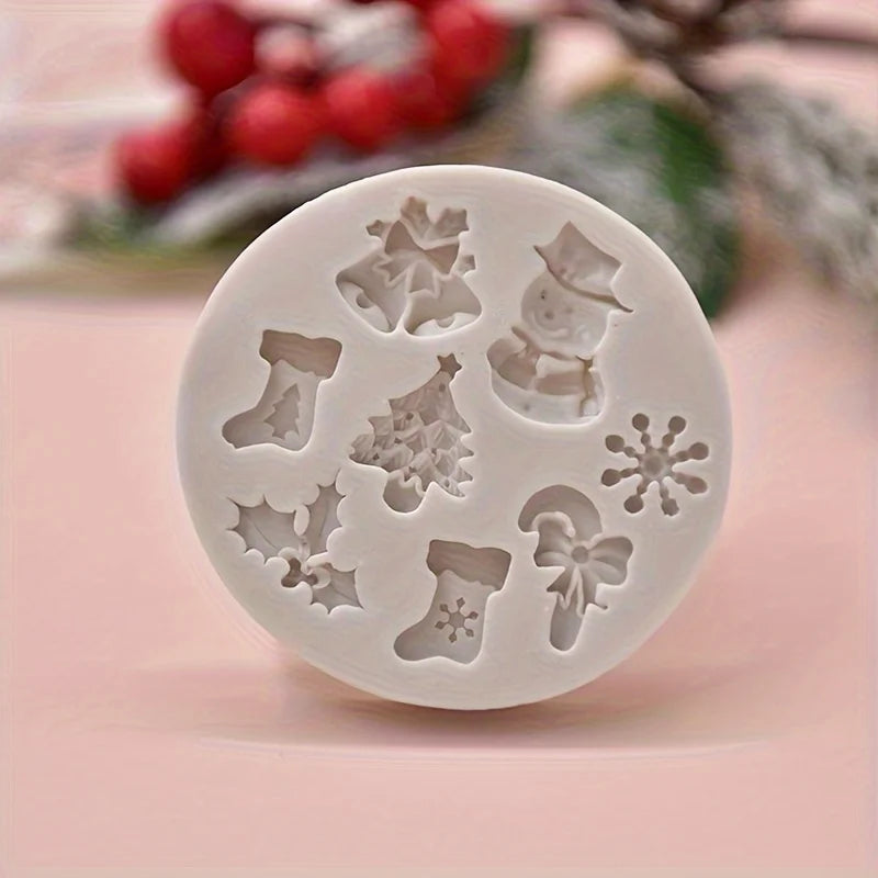 Christmas Cookie Cutters & Silicone Moulds | DIY Baking Set Silicone Baking Mould QXL