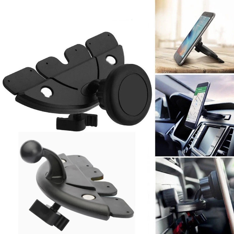 Car CD Slot Magnetic Phone Mount | 17mm Ball Head Holder Car Phone Mount QXL