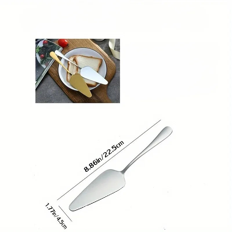 Stainless Steel Serrated Cake Spatula | Ergonomic Baking Tool Cake Spatula QXL