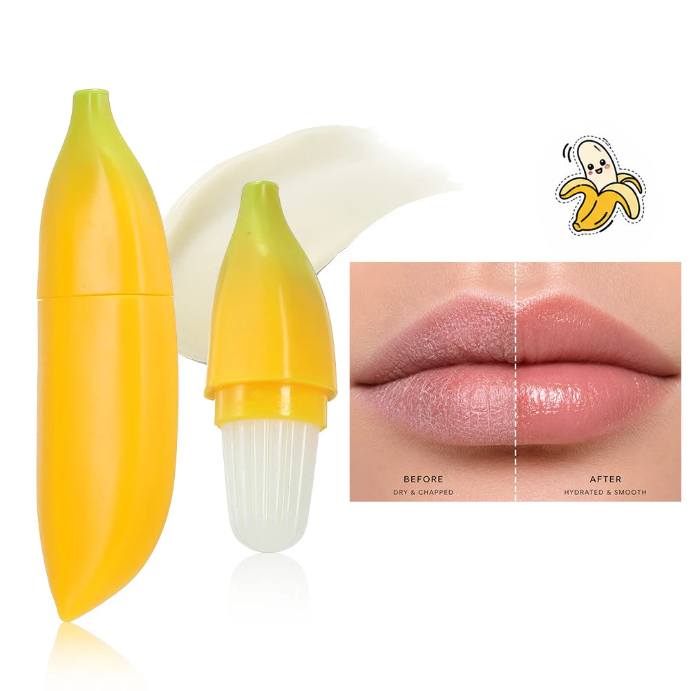 Julystar Banana Lip Balm – Travel Size Hydrating Lip Care Lip Balm QXL Long Moist Lip Balm