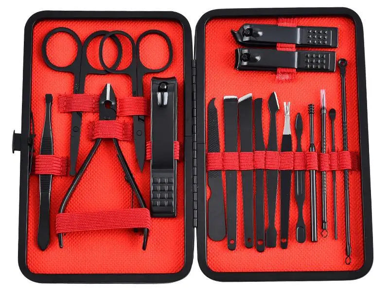 10-Pc Stainless Steel Nail Clipper Manicure & Pedicure Set Manicure Pedicure Set QXL