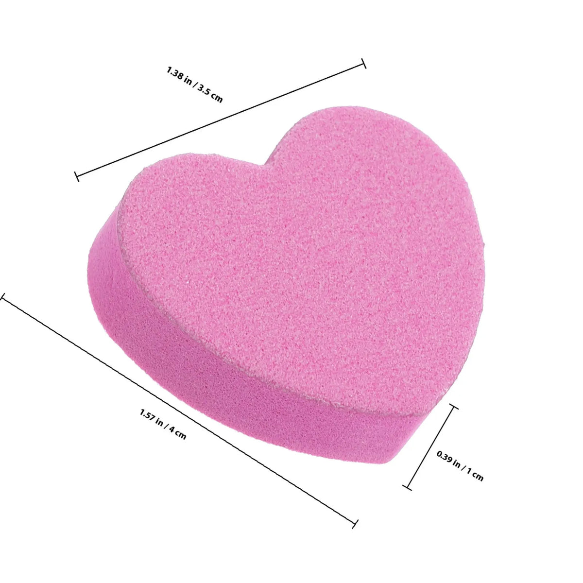 50-Pack Heart Shape Dual-Sided Sponge Nail Buffer Files Sponge Nail Buffer QXL